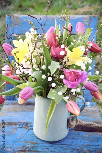 Grußkarte - Frühlingsstrauß