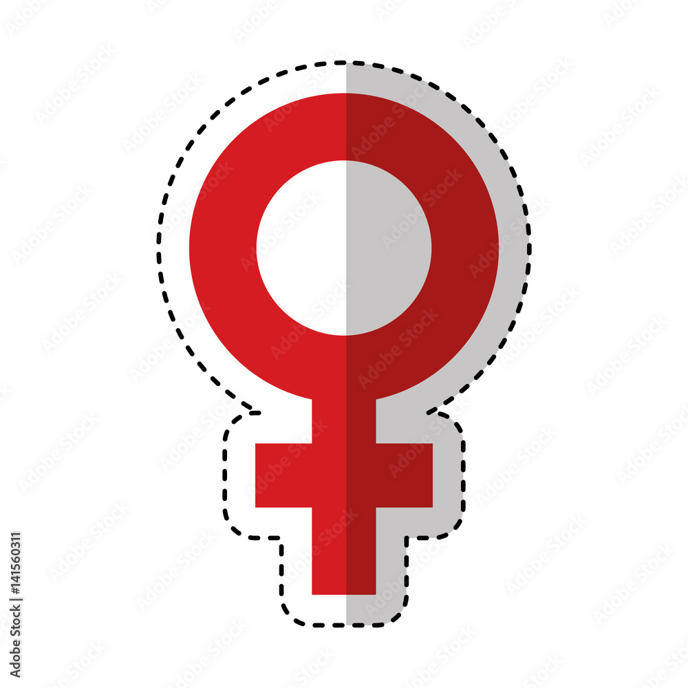 female symbol isolated icon vector illustration design