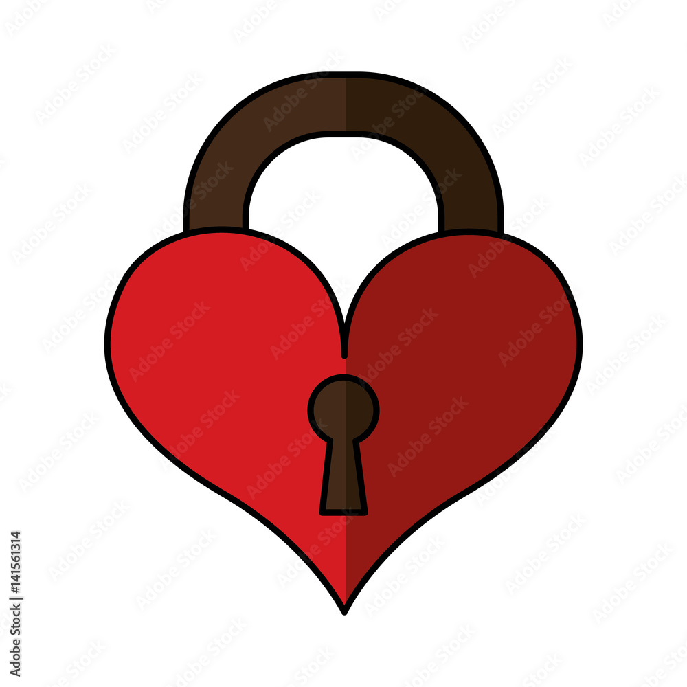 heart padlock isolated icon vector illustration design heart padlock isolated icon vector illustration design