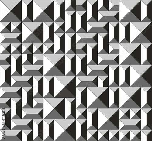 Seamless abstract geometric decorative pattern.Vector illustration background.