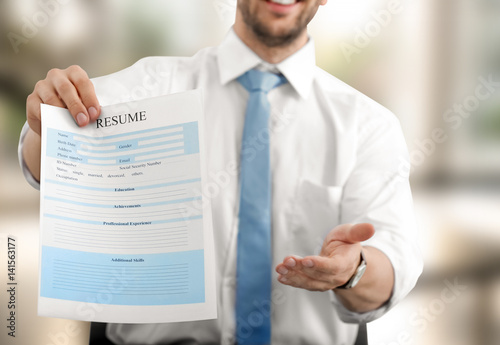 HR manager conducting job i...