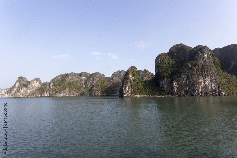 Beautiful scenery at Halong Bay