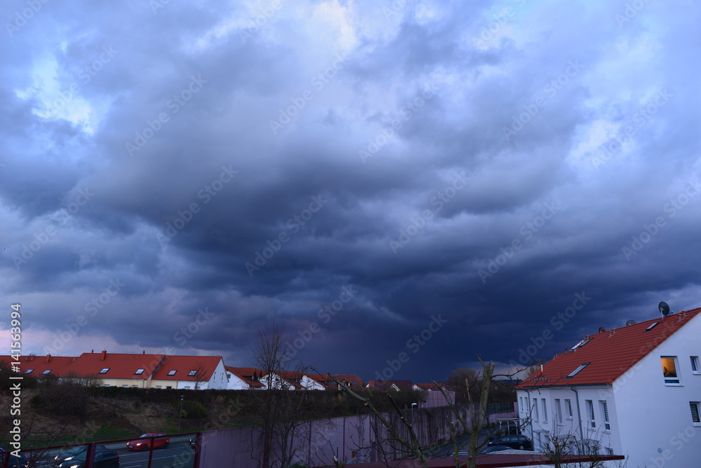 Gewitterfront in Hanau-Hessen Gewitterfront in Hanau-Hessen