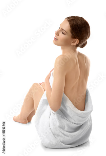 Beautiful young woman with ...