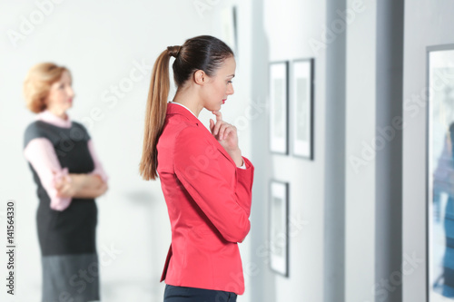 Beautiful women in modern a...