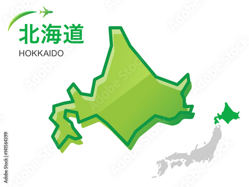 北海道の地図 イラスト素材 Stock Vector Adobe Stock