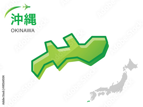 沖縄県の地図 イラスト素材 Stock ベクター Adobe Stock