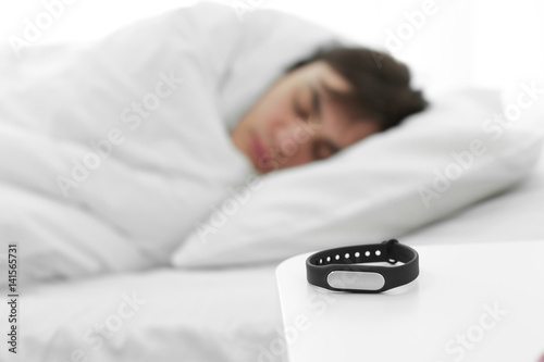 Sleep tracker and blurred r...