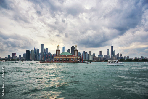 Front view to Navy Pier