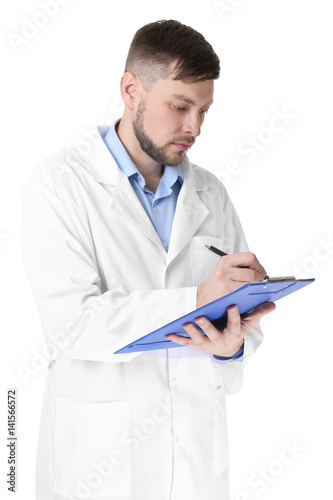 Young handsome pharmacist w...