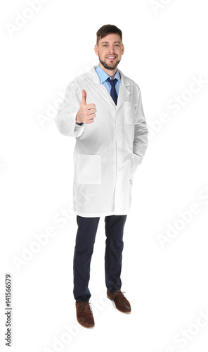 Young handsome pharmacist s...
