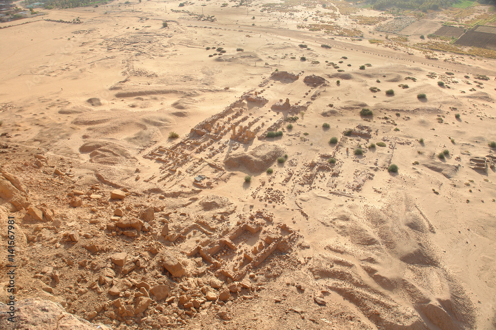 The Temple of Amun at Jebel Barkal in Sudan The Temple of Amun at Jebel Barkal in Sudan