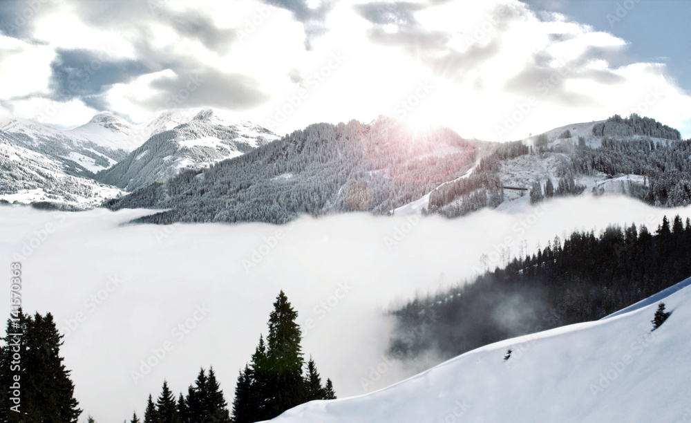 Winterpanorama Tirol, Kitzbühel