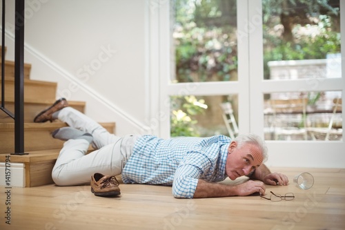 Senior man fallen down from stairs © WavebreakMediaMicro
