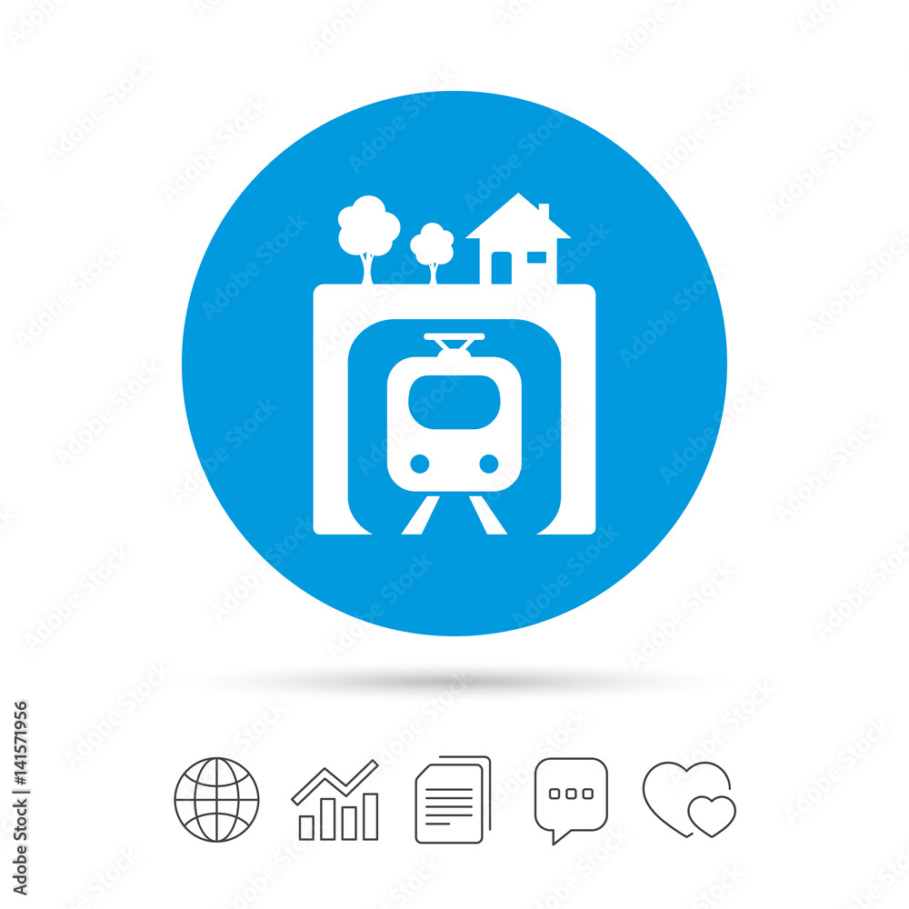 Underground sign icon. Metro train symbol. Underground sign icon. Metro train symbol.