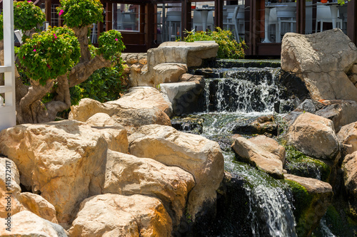 Fototapeta Naklejka Na Ścianę i Meble -  waterfall in the landscape design