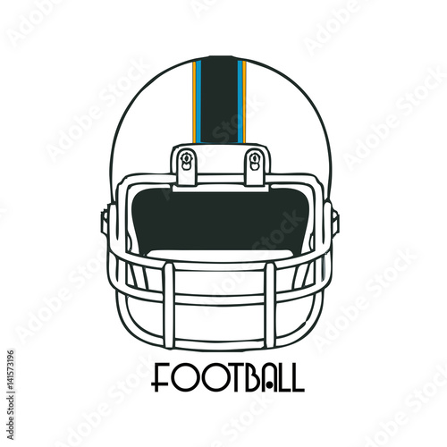 american football sport icon vector illustration design