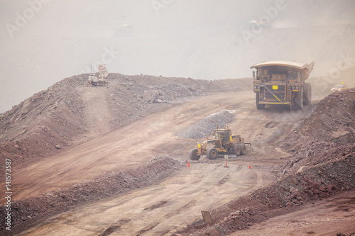 Mining Activity, mining dump truck