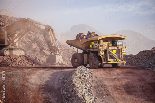 Mining Activity, mining dump truck