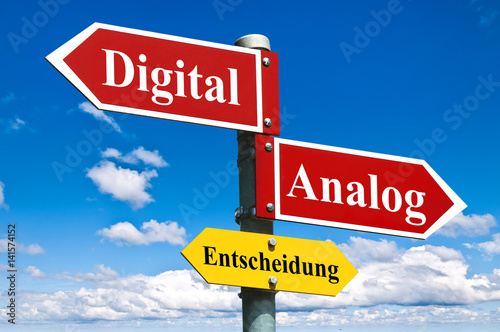 Tableau sur toile Digital oder Analog