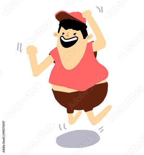 Man jumping for jpy