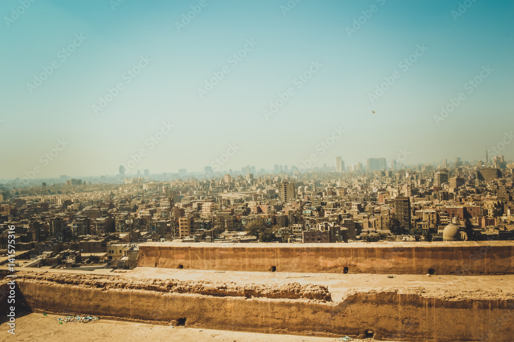 Naklejka premium view of buildings with view of sky at cairo, egypt