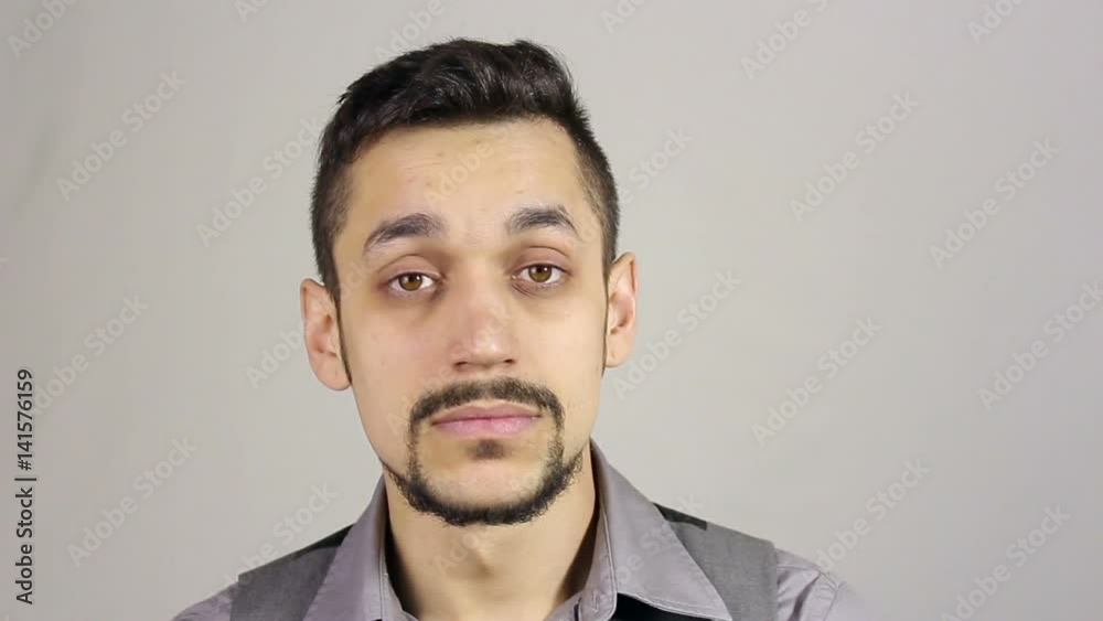 Tired and Sleepy Man with a beard Tired and Sleepy Man with a beard