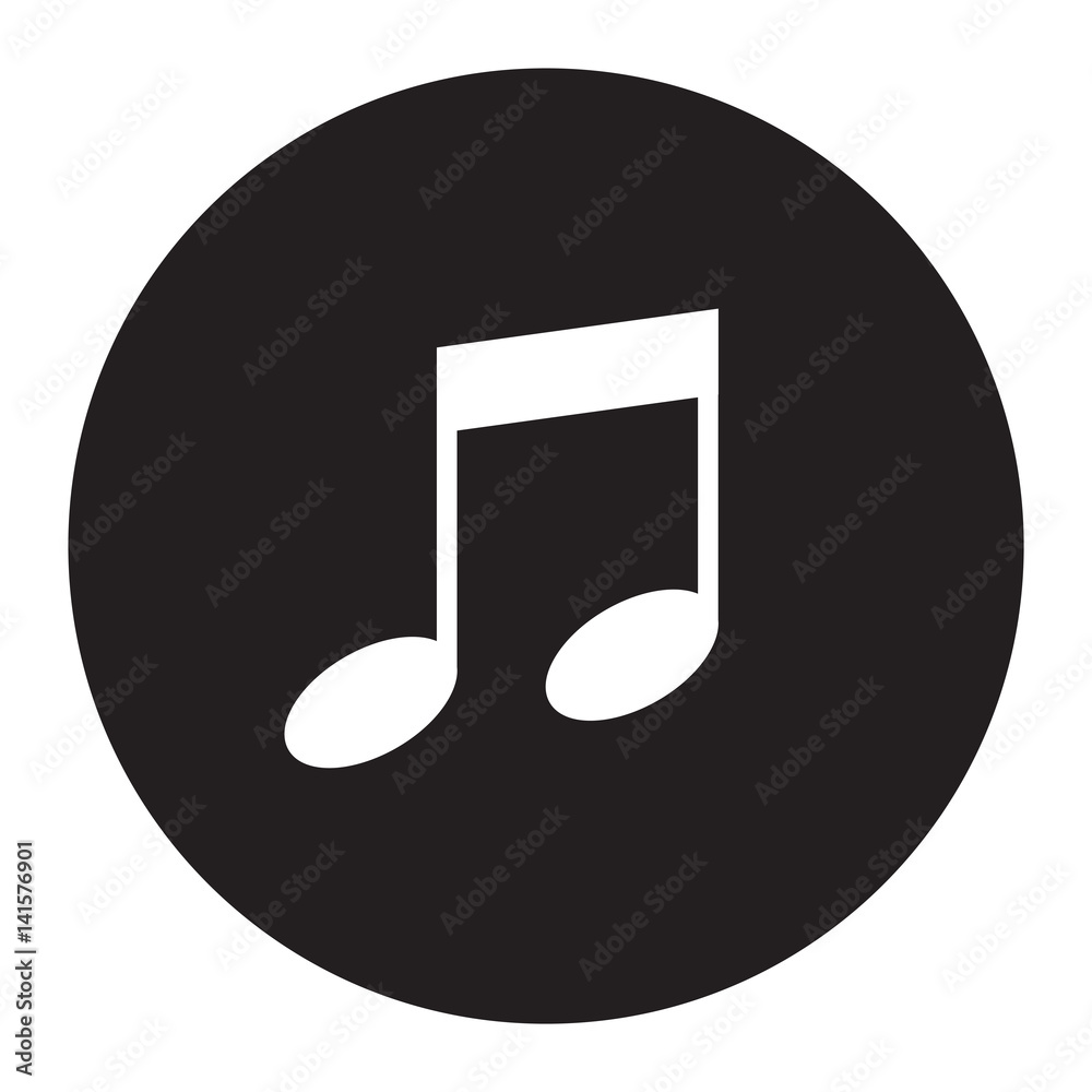music icon isolated vector music icon isolated vector