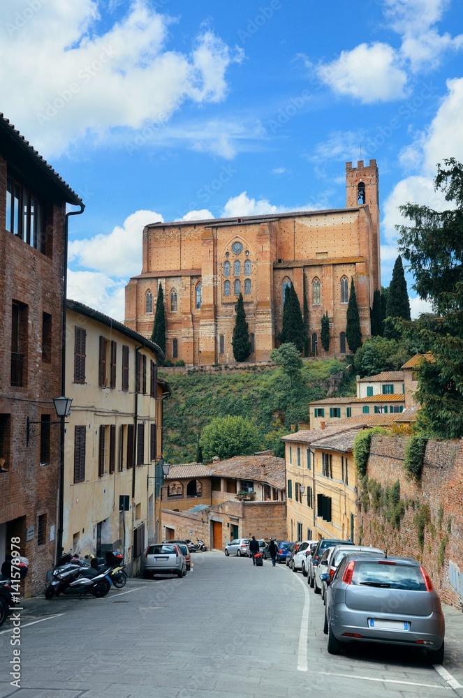 Fototapeta premium Siena street view