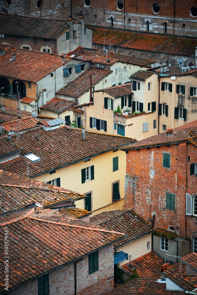 Lucca roof above view