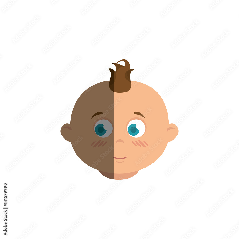 Fototapeta premium cute little baby character
