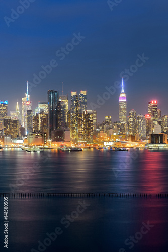 Midtown skyline over Hudson River