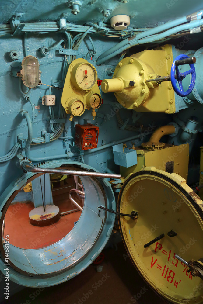 Interior of the submarine compartment