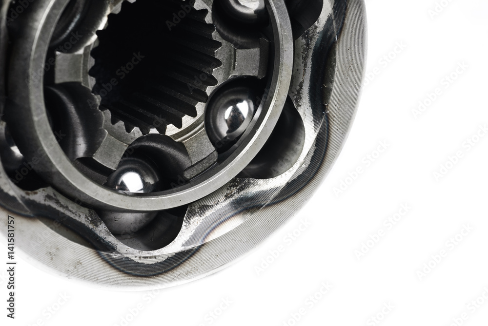 Constant velocity joints,isolated on a white background Constant velocity joints,isolated on a white background