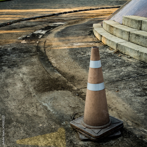 Wallpaper Mural Plastic orange cone Torontodigital.ca