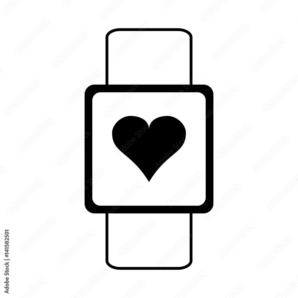 smartwatch icon ove rwhite background. vector illustration smartwatch icon ove rwhite background. vector illustration