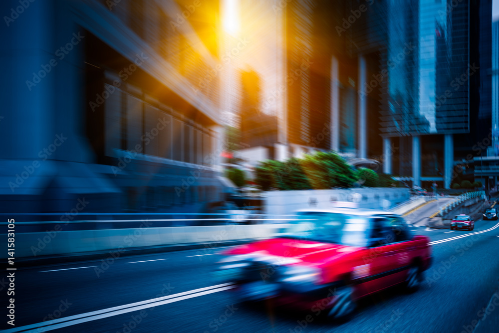 urban traffic view in modern city of China.