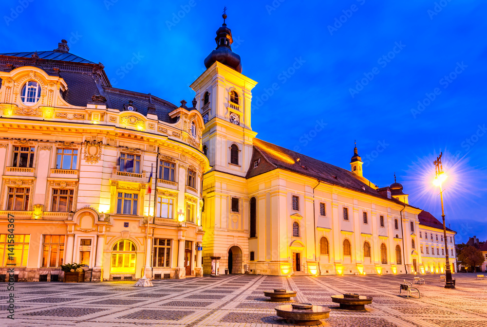 Naklejka premium Sibiu, Transylvania, Romania