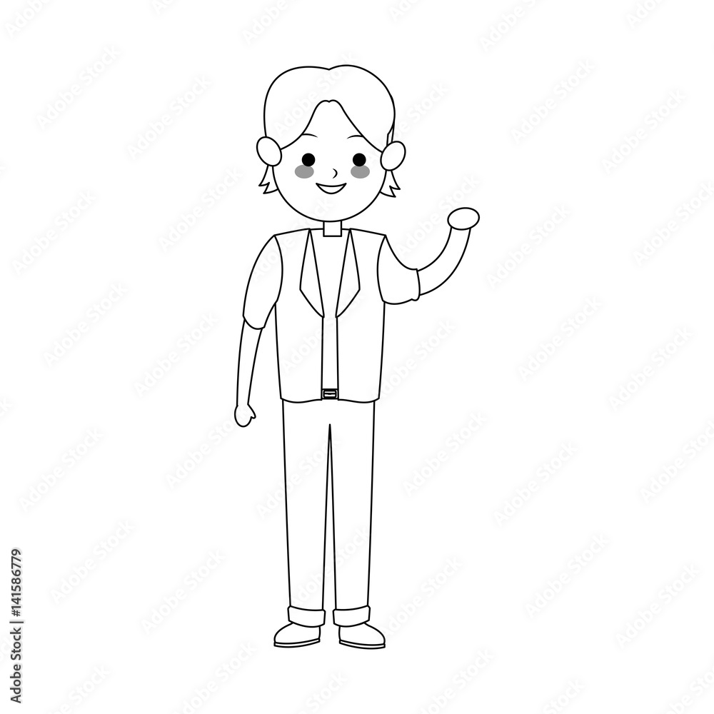 young man cute cartoon icon image vector illustration design young man cute cartoon icon image vector illustration design
