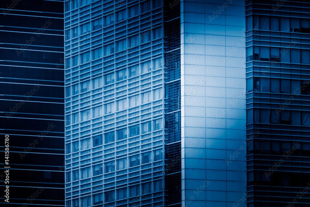 detail shot of modern architecture facade,business concepts,in city of China.