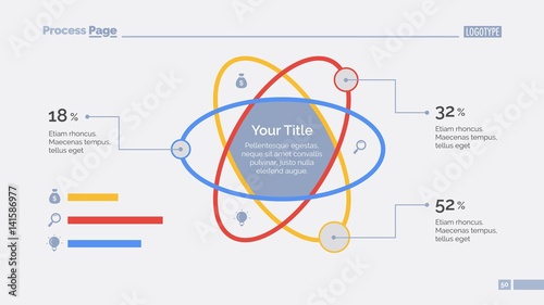 Atom Percentage Chart Slide Template