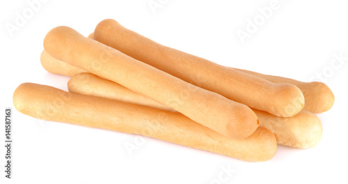 bread sticks isolated on white background