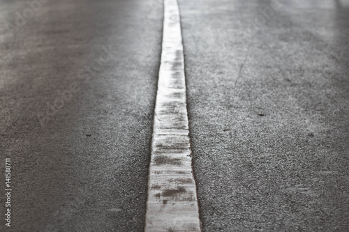 white line painted on the street texture