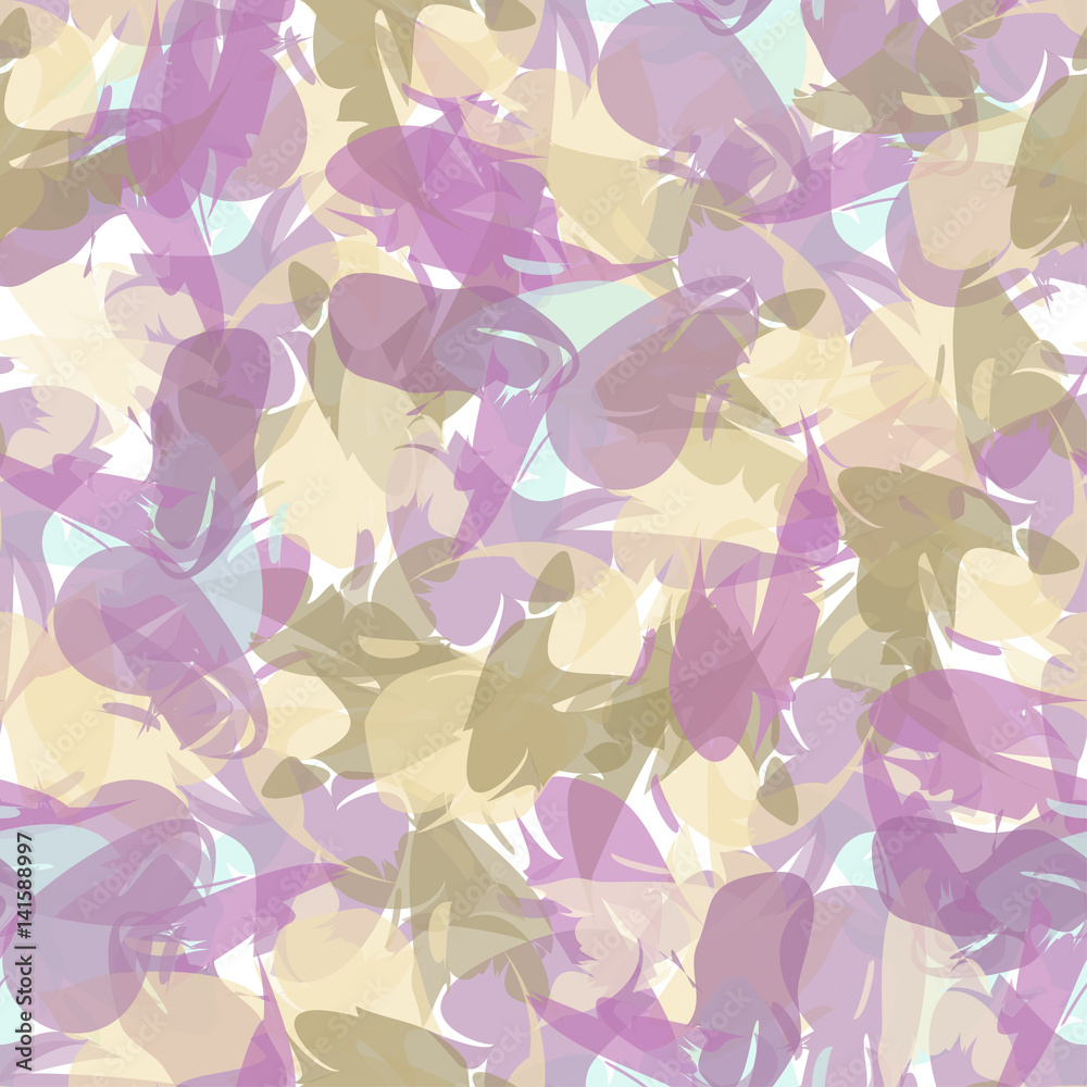 Abstract seamless pattern of paint strokes