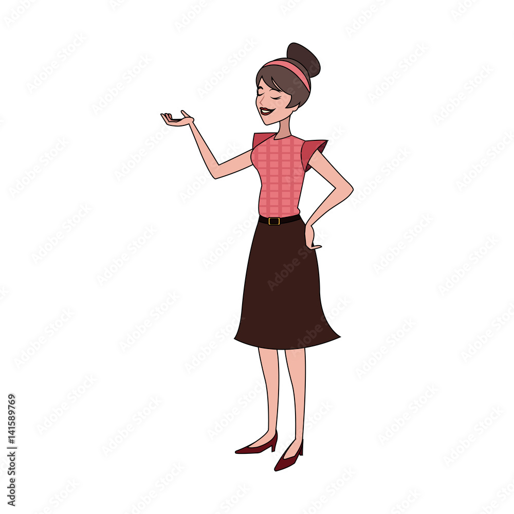 pretty brunette woman talking and gesticulating icon image vector illustration design pretty brunette woman talking and gesticulating icon image vector illustration design