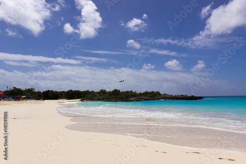 Caribbean beach with turquoise water