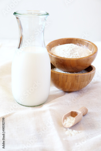 Gluten free  rice milk and rice flour