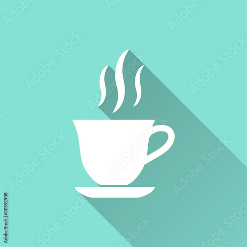 Coffee cup - vector icon.