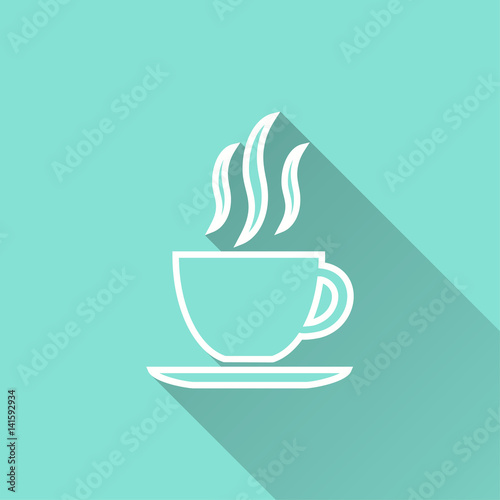 Coffee cup - vector icon.