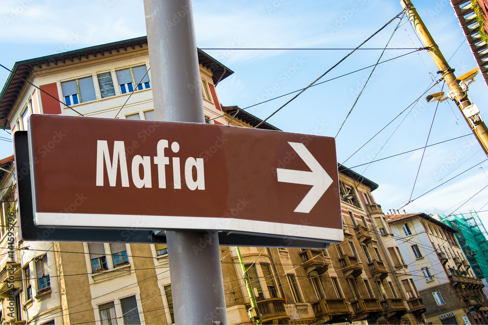 Obraz premium Schild 223 - Mafia